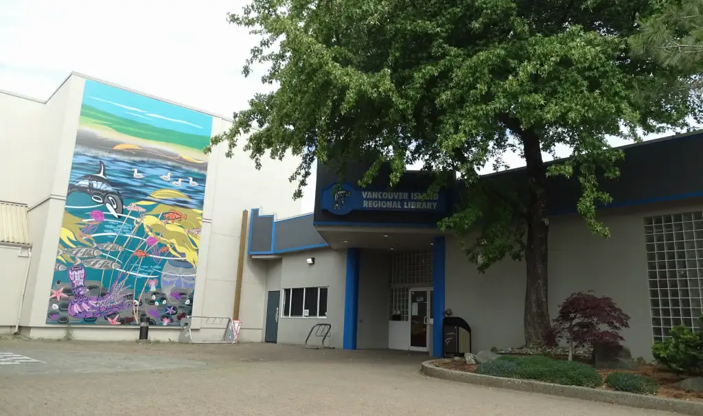 front of campbell river library