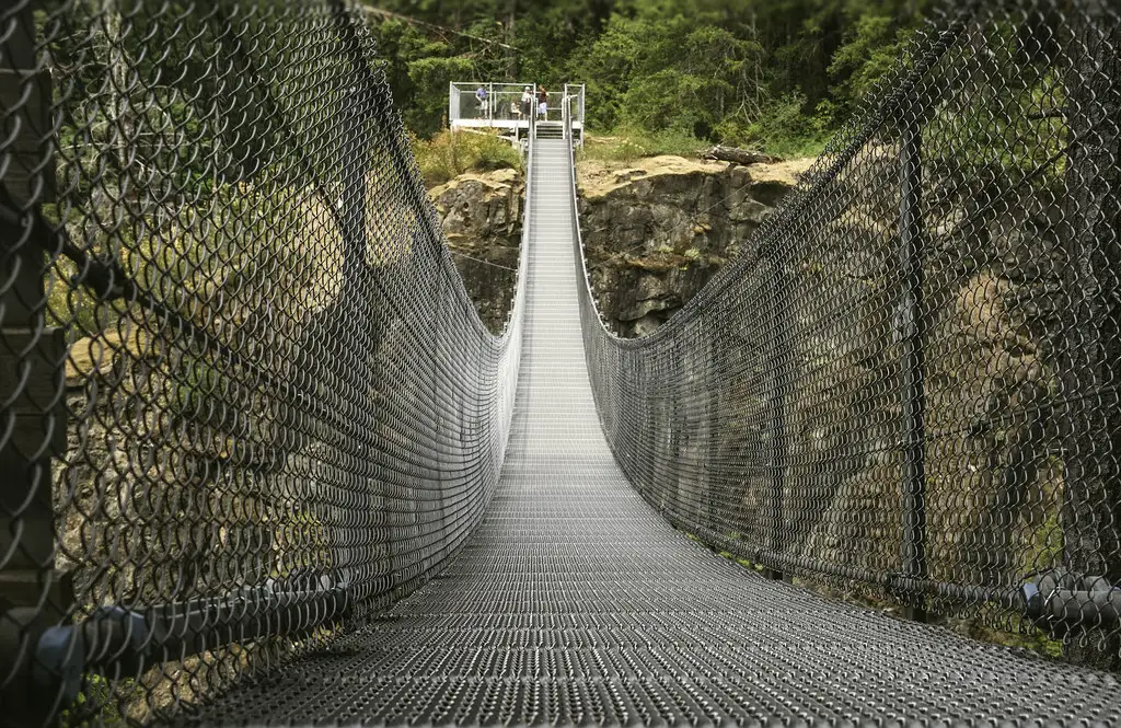 elk falls suspension bridge