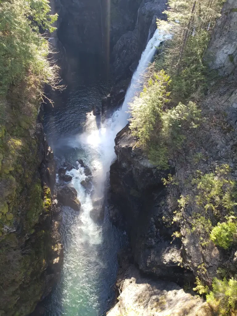 elk falls viewed from above