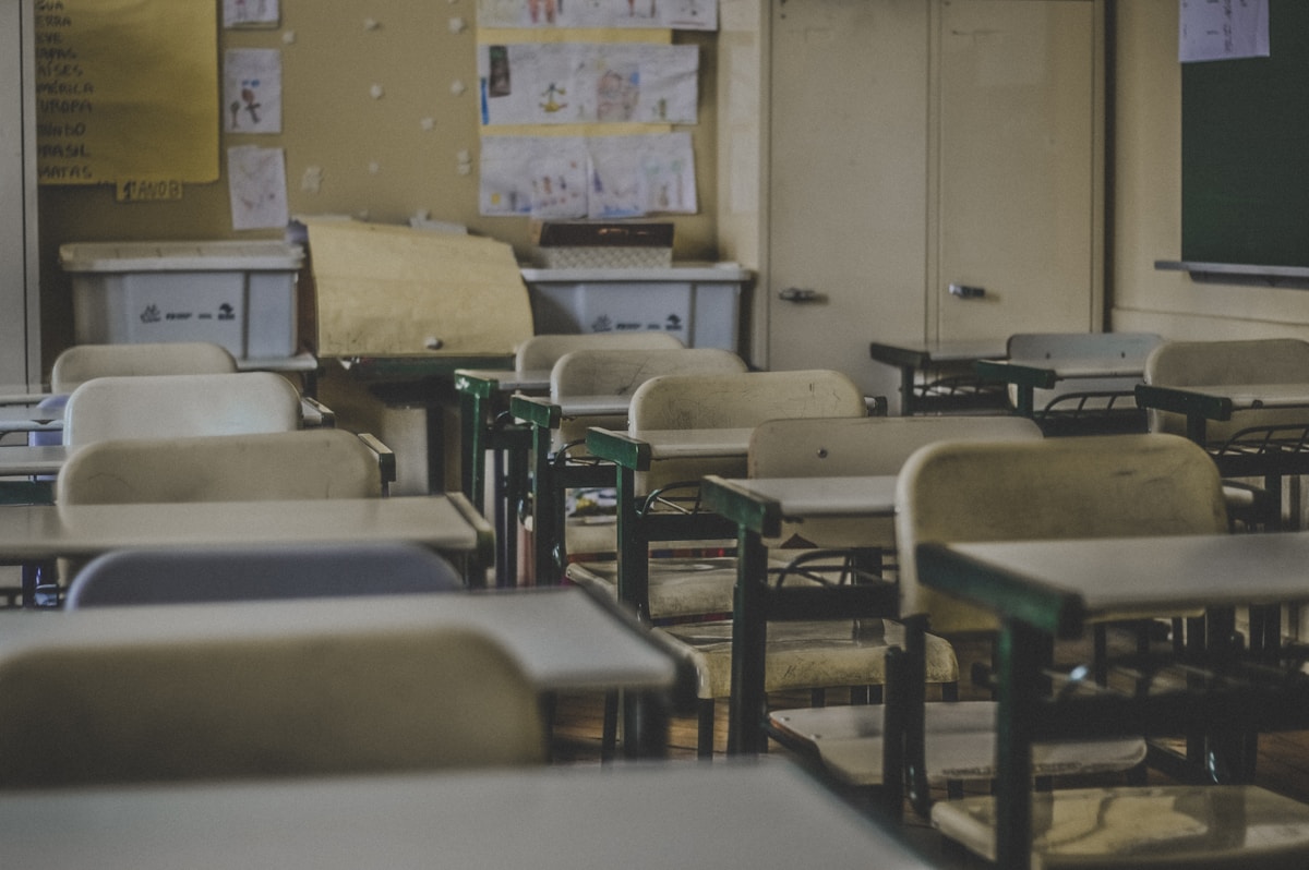 photography of school room