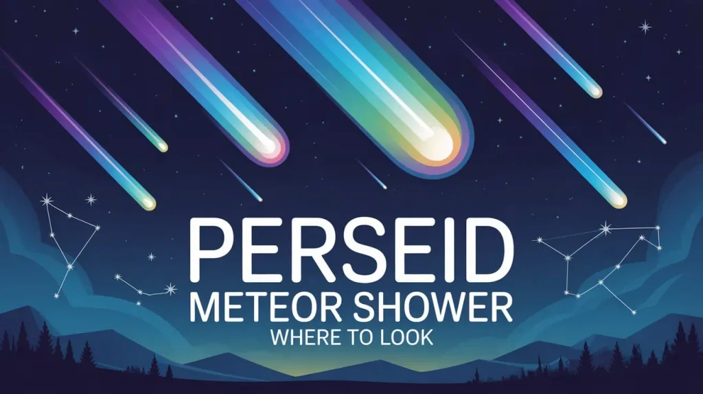 perseid meteor shower - where to look