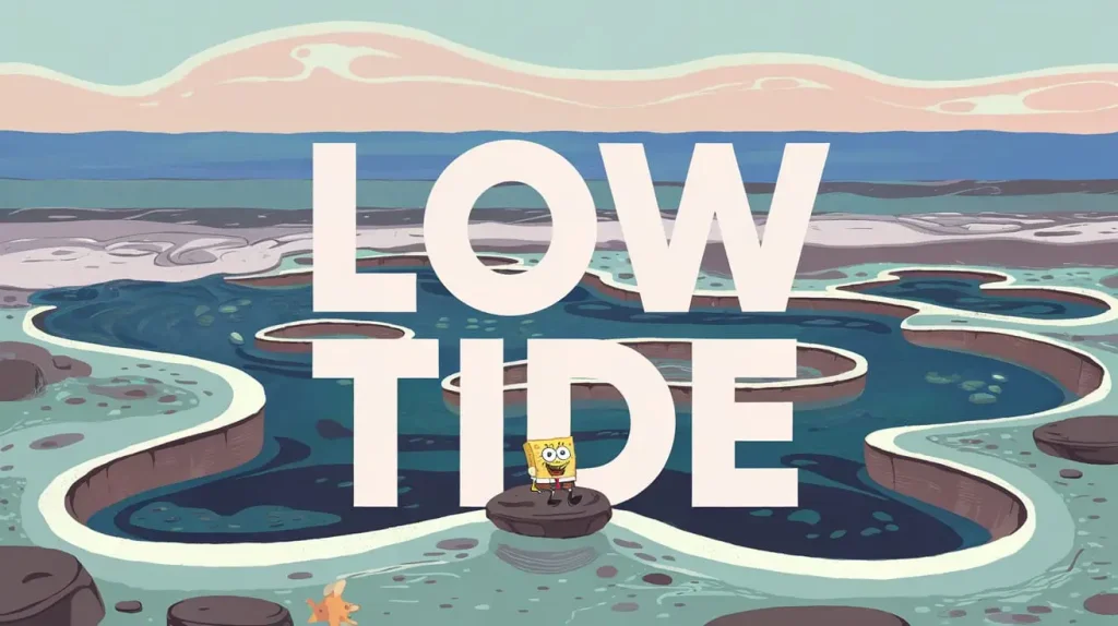 low tide