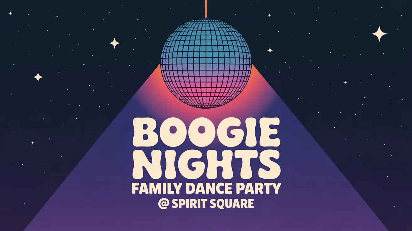 boogie nights, family dance party, spirit square
