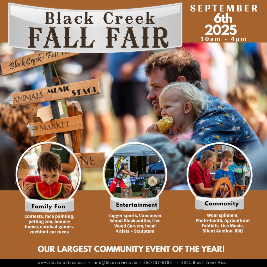 black creek fall fair poster 2025