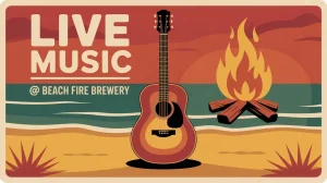 live music at beach fire brewing