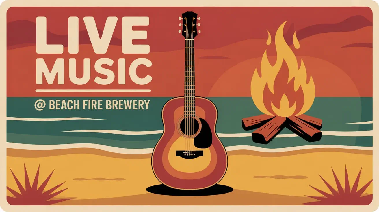 live music at beach fire brewing