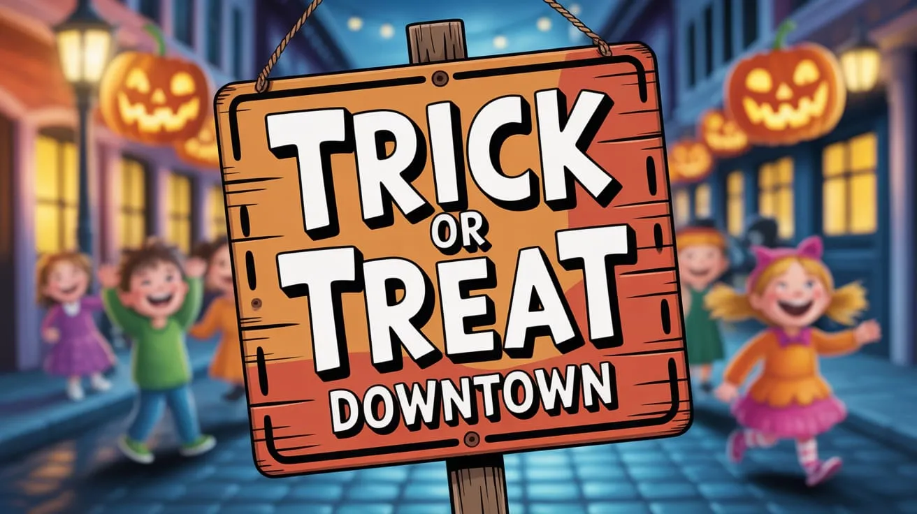 downtown trick or treat