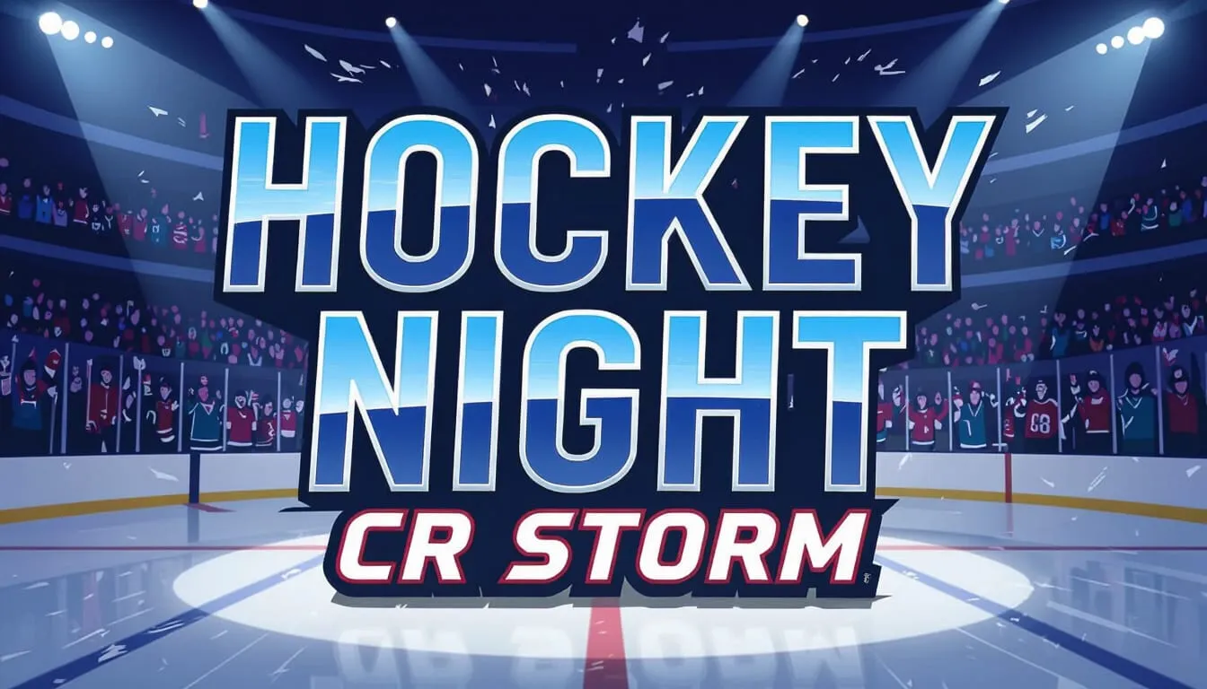 hockey night CR storm