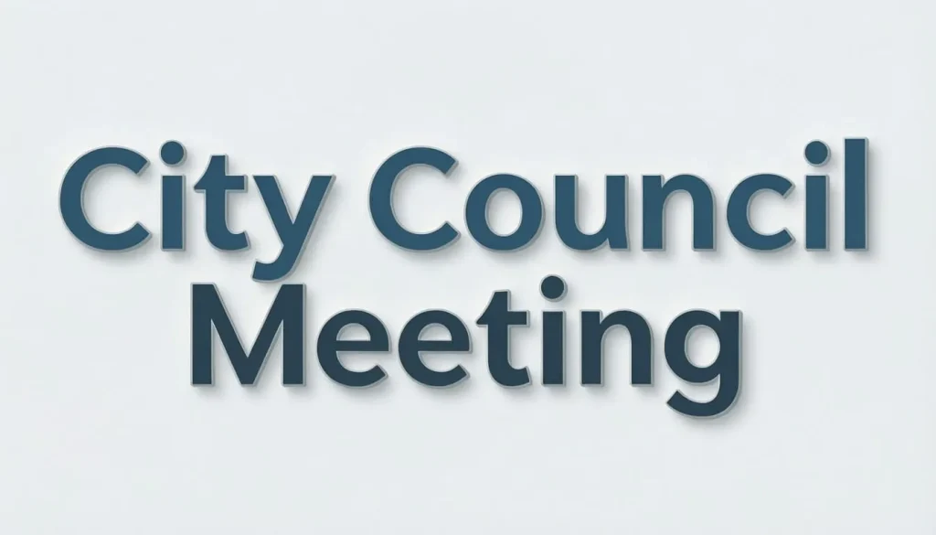 city council meeting