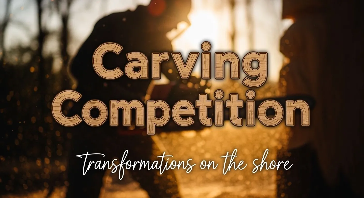 carving competition - transformations on the shore